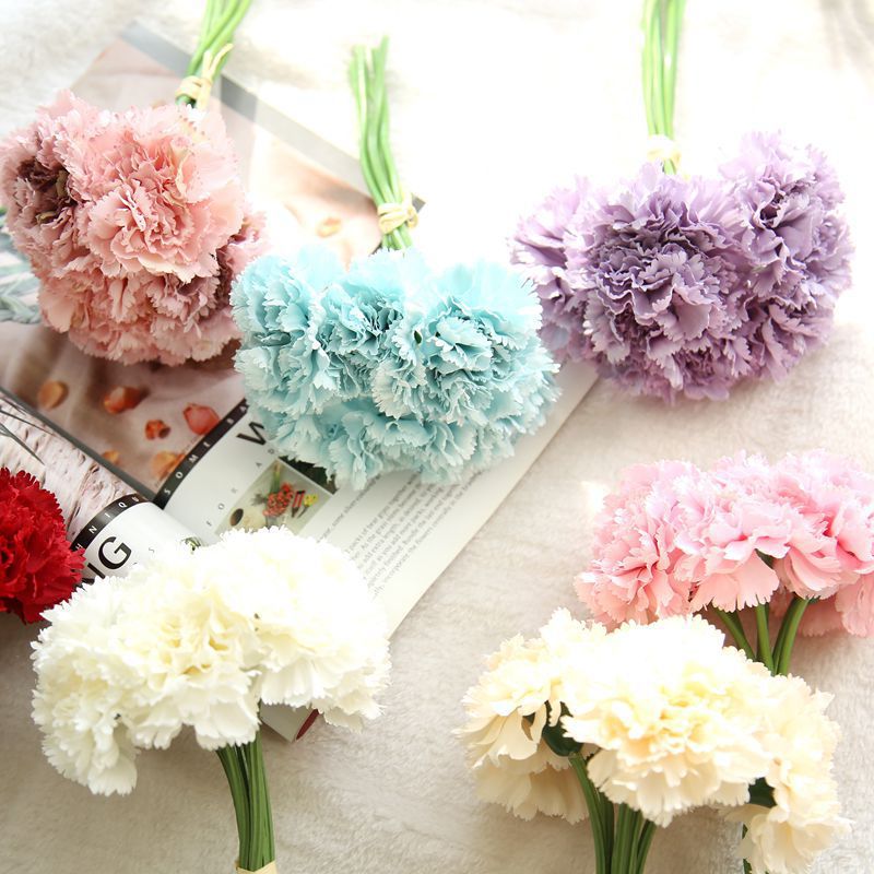 Purple carnation bouquet for sale Artificial Flower Manufacturers