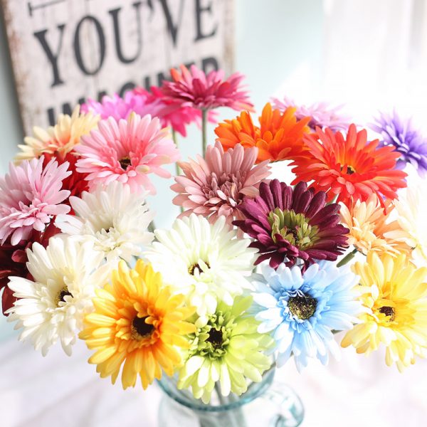 Colorful simulated gerbera for sale (5)
