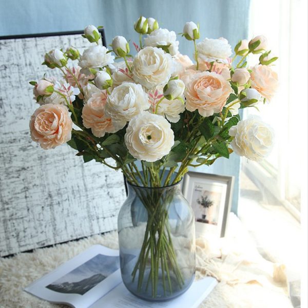 Three-headed peony flower (5)