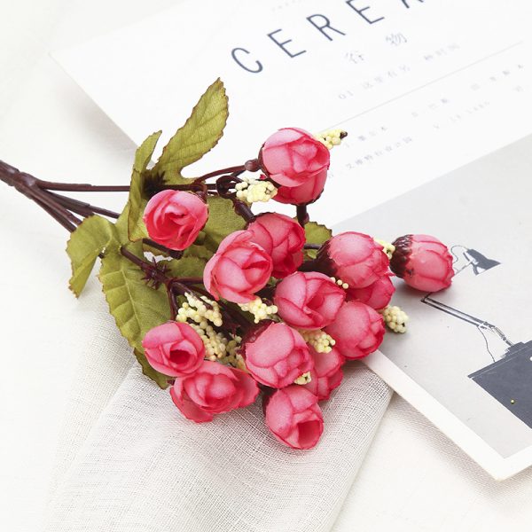 Mini artificial rosebud wholesale (6)