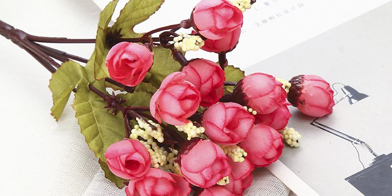 Mini artificial rosebud wholesale (6)