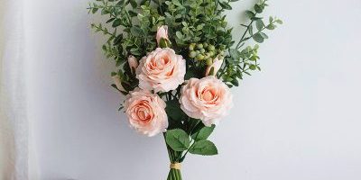 Eucalyptus Rose Simulation Bouquet (6)