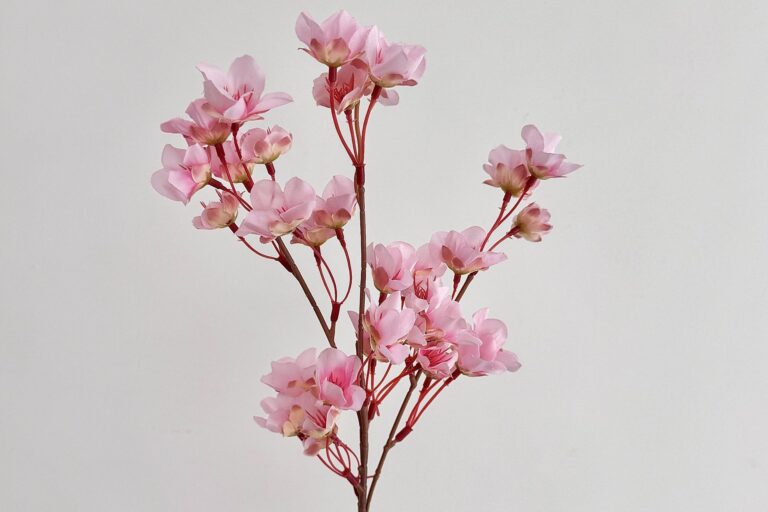 Artificial Cherry Blossom Short Branch Flowers 40cm for Home Decoration