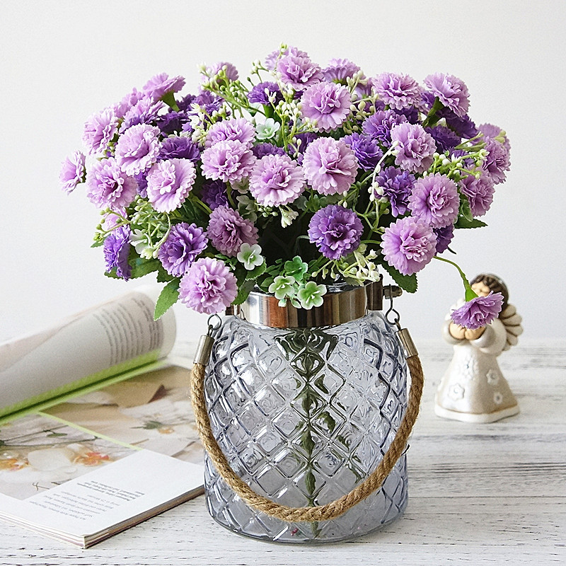 5CM Mini Artificial Carnation Flower Heads for DIY Wedding Decoration