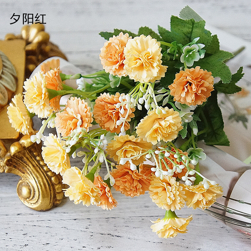 5CM Mini Artificial Carnation Flower Heads for DIY Wedding Decoration