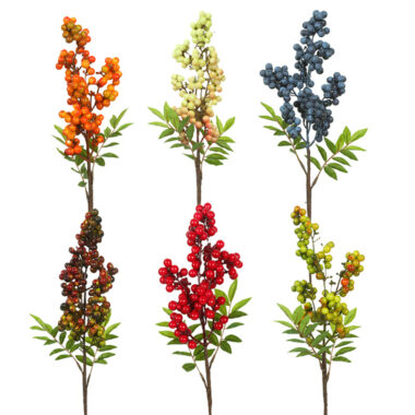  Artificial Red Berries Branch for Christmas and Vase Decoration