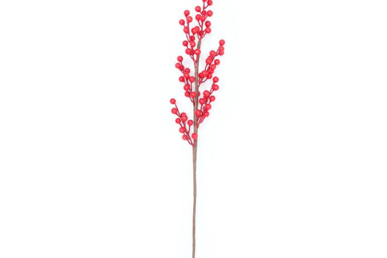 Artificial Lucky Red Berries Decor Faux Fortune Plant for Living Room