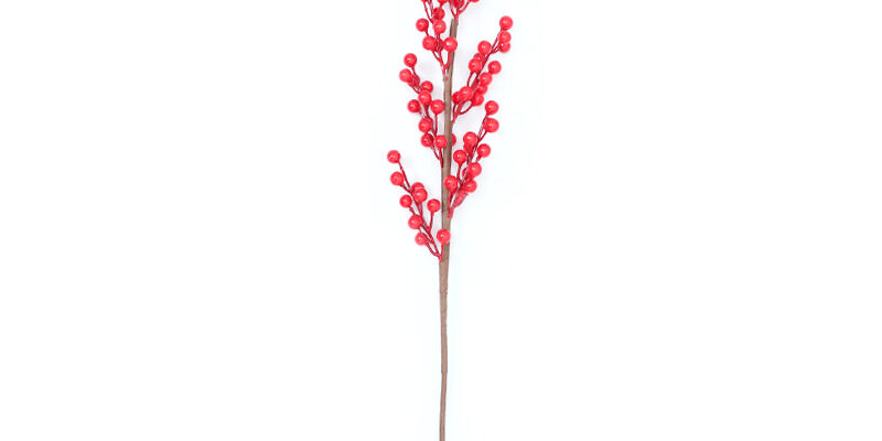 Artificial Lucky Red Berries Decor Faux Fortune Plant for Living Room