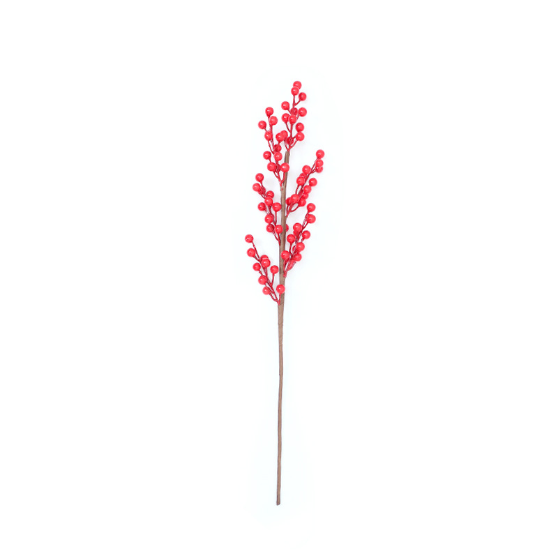 Artificial Lucky Red Berries Decor Faux Fortune Plant for Living Room
