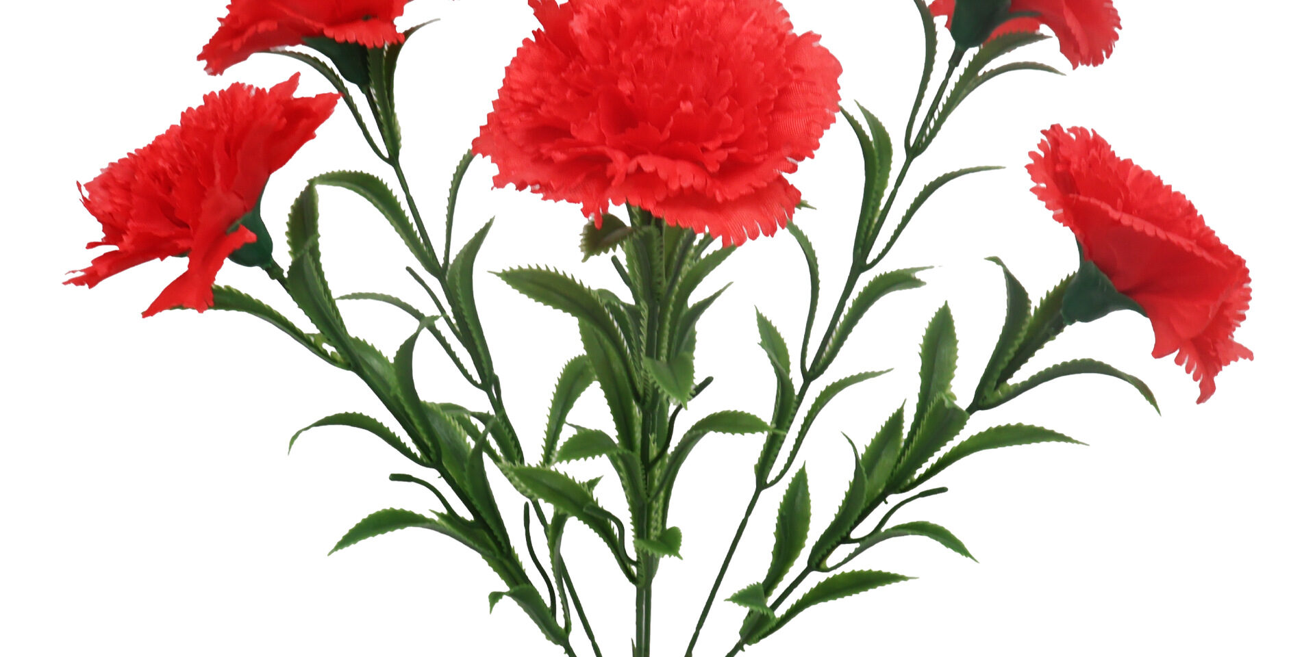 7-Stem Artificial Carnation Bouquet for Home Decoration and DIY Gifts
