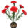 7-Stem Artificial Carnation Bouquet for Home Decoration and DIY Gifts