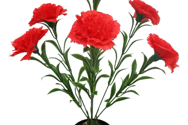 7-Stem Artificial Carnation Bouquet for Home Decoration and DIY Gifts