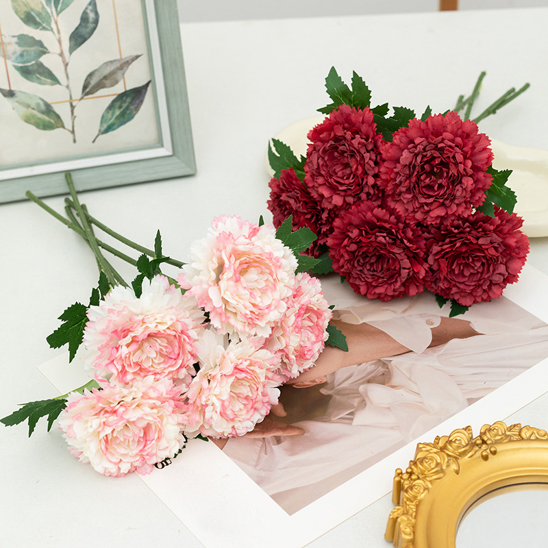 Mini Artificial Carnation Stems for Vase Decoration