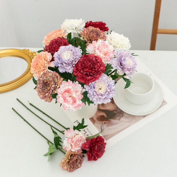 Mini Artificial Carnation Stems for Vase Decoration