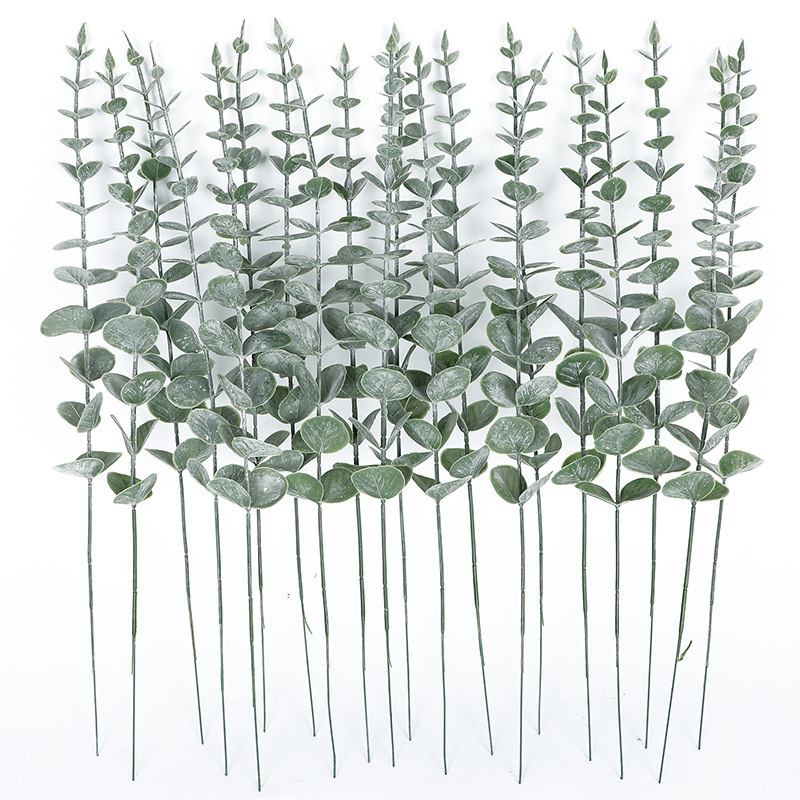Artificial Eucalyptus Leaf Stem Green Branch for Wedding and Home Decor