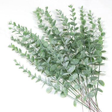 Artificial Eucalyptus Leaf Stem Green Branch for Wedding and Home Decor