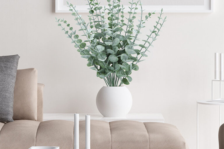 Artificial Eucalyptus Leaf Stem Green Branch for Wedding and Home Decor