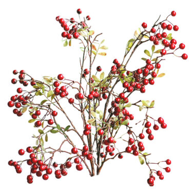 Artificial Red Fortune Berries for Table Decor and Home Ornament