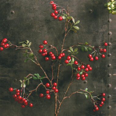Artificial Red Fortune Berries for Table Decor and Home Ornament