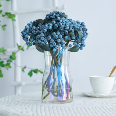 Artificial Red Berries Holly Fortune Fruit for Chinese New Year Floral Decor