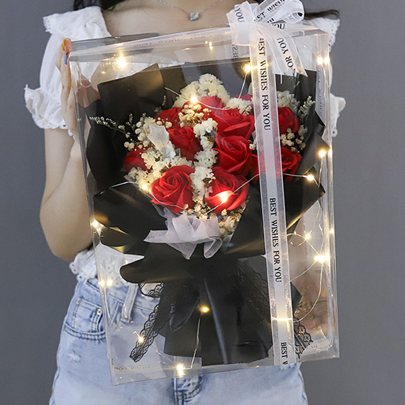 Preserved Sunflower Bouquet with Artificial Babysbreath Gift for Her