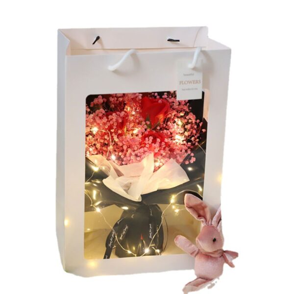 Preserved Sunflower Bouquet with Artificial Babysbreath Gift for Her