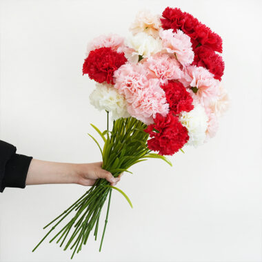 Single Artificial Carnation Flower Stem for Mother's Day Gift Decoration