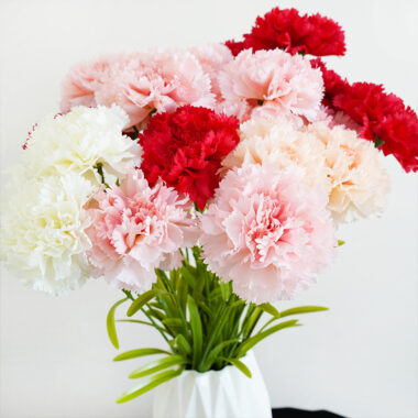 Single Artificial Carnation Flower Stem for Mother's Day Gift Decoration